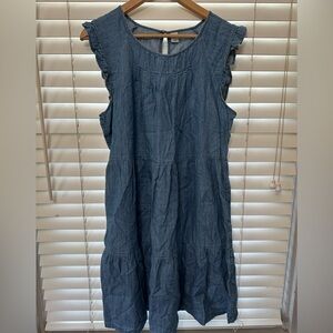 NWOT Denim Sleeveless Dress